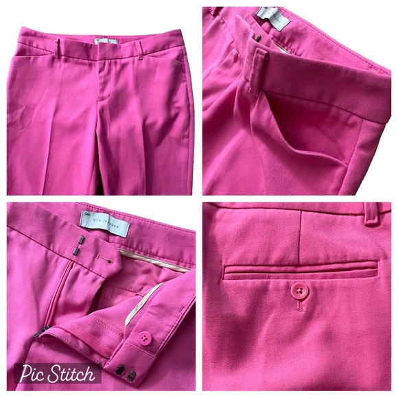 GAP Size 2 Business Woman Pants Trousers Barbie Pink Slim Crop Ankle Career Wear - Picture 4 of 10